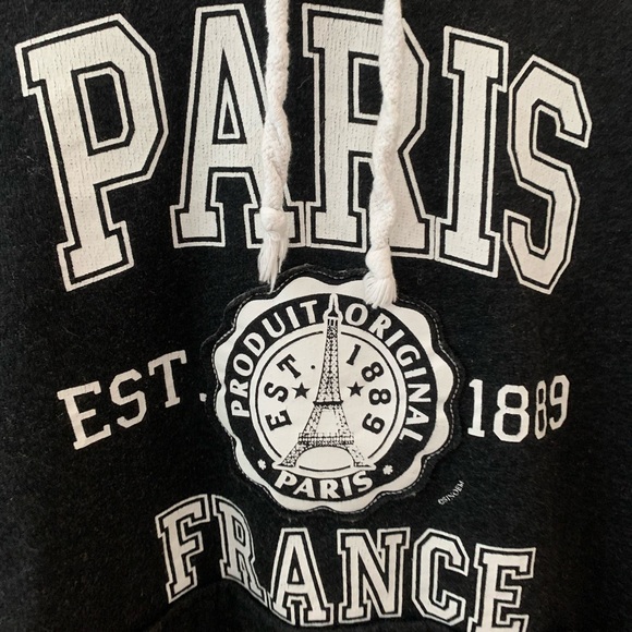 Dark grey Paris hoodie size medium - Picture 2 of 6